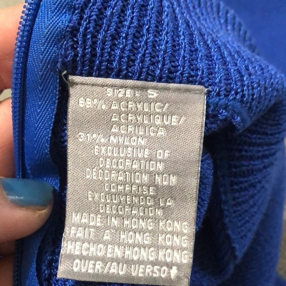 Liz Claiborne blue sweater dress size S - Picture 6 of 9